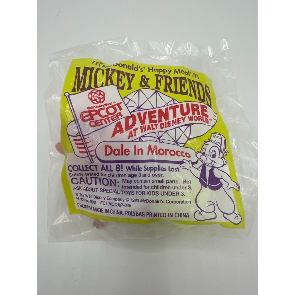 1993 McDonald's Dale in Morocco EPCOT‎ Adventure Happy Meal Toy Sealed Disney